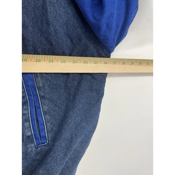 Rare VTG 90s Starter NBA Varsity Golden State Warriors Denim Jean Jacket Quilted - Picture 14 of 14